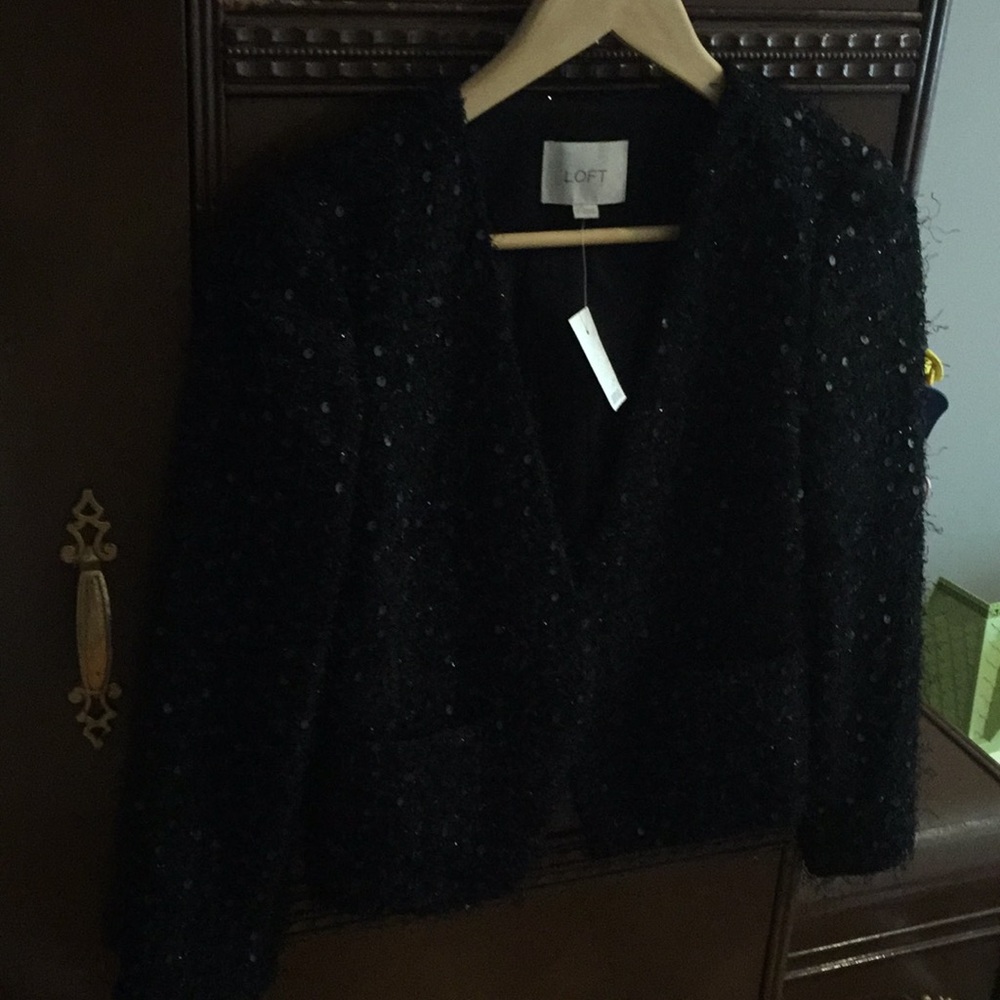 Ann Taylor LOFT sequin jacket